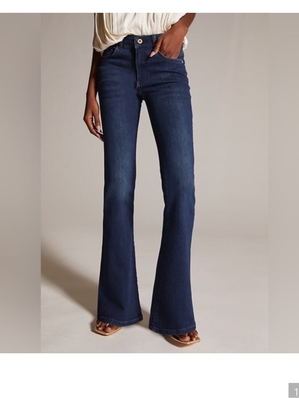 Anthropologie Pilcro Demilune Dark Indigo Mid-rise Bootcut Jeans